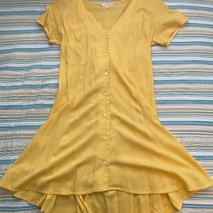 Yellow Flowy Dress